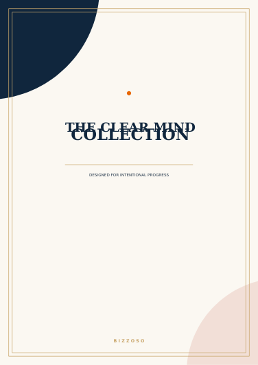 The Clear Mind Collection Canva template cover