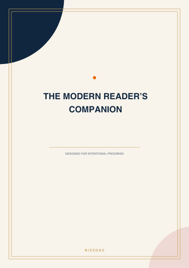 The Modern Reader’s Companion Canva template cover