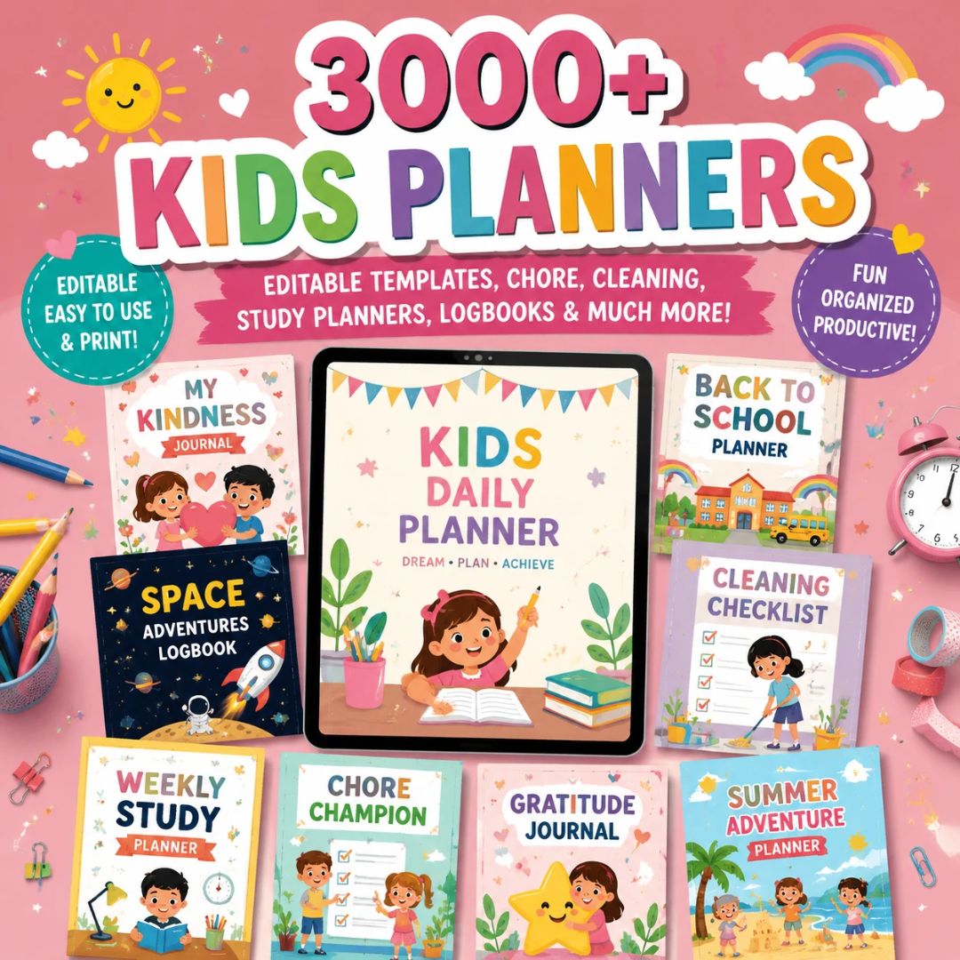 Kids Planner Bundle with Resell Rights