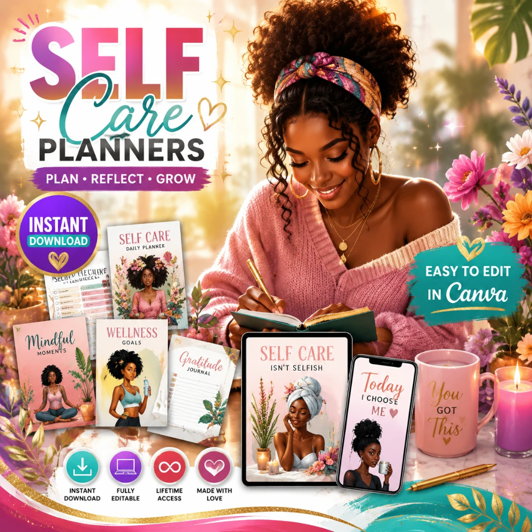 330 Melanin Self-Care Planner with Resell Rights