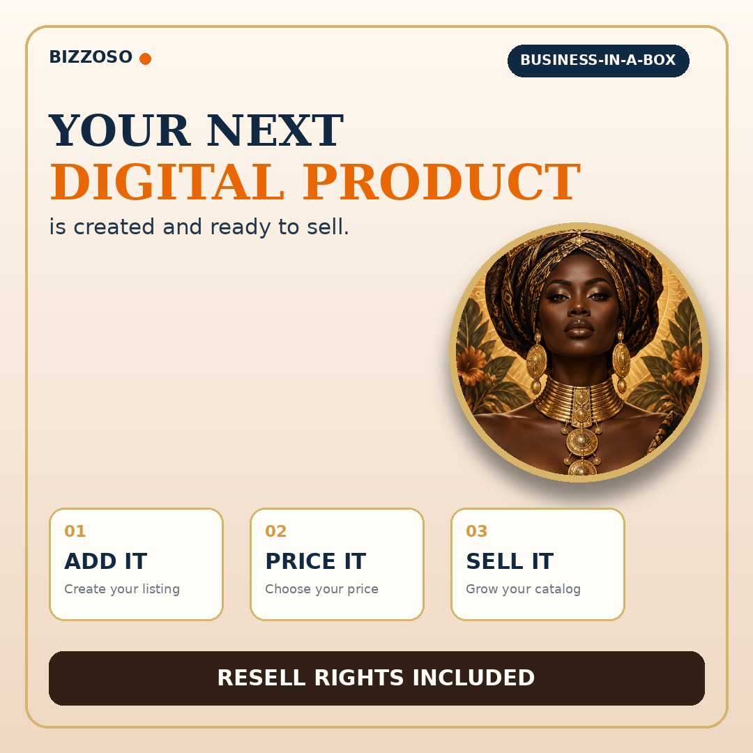African Queen Portraits Coloring Book, ready-made digital product with resell rights for a product business