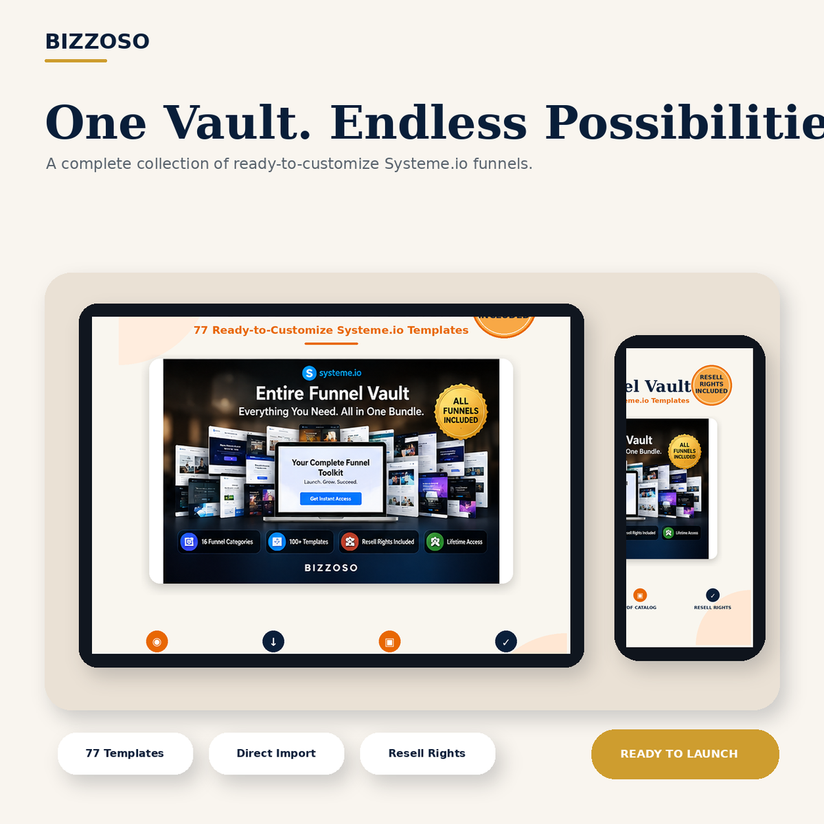 Entire Funnel Vault premium lifestyle mockup