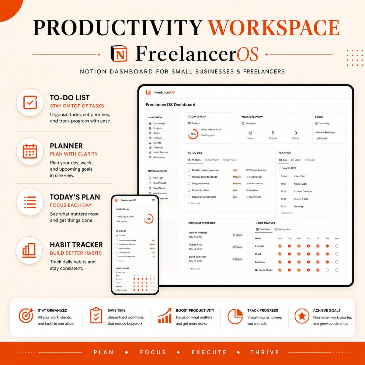 FreelancerOS Notion small business dashboard product image 15
