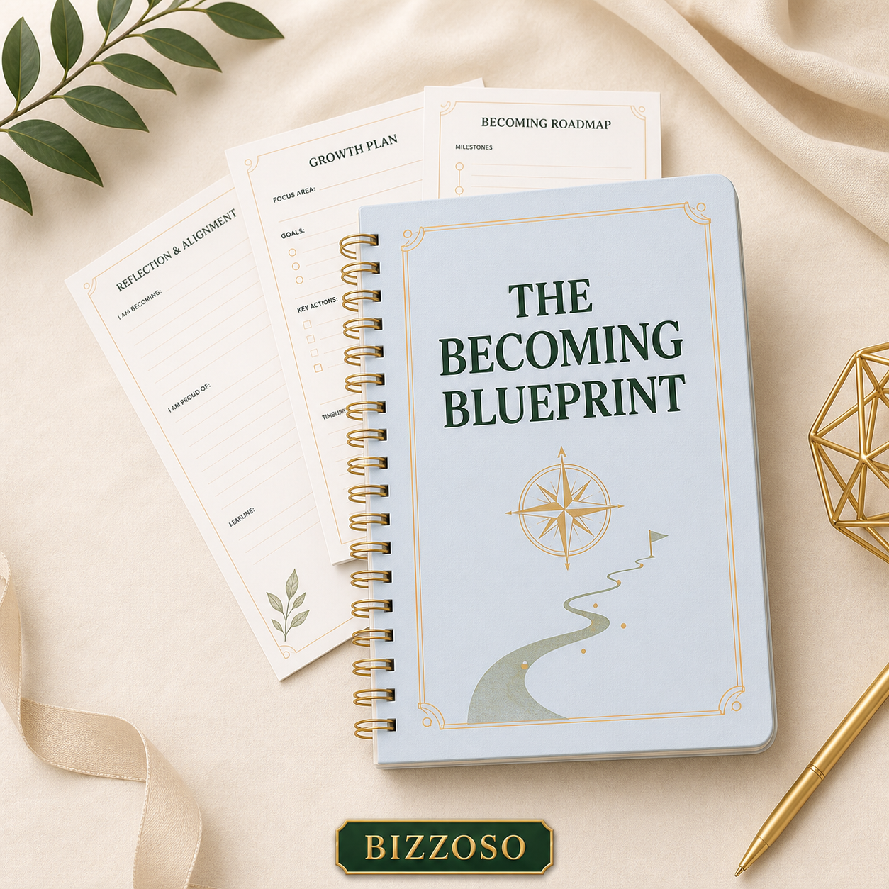 The Becoming Blueprint digital planner template