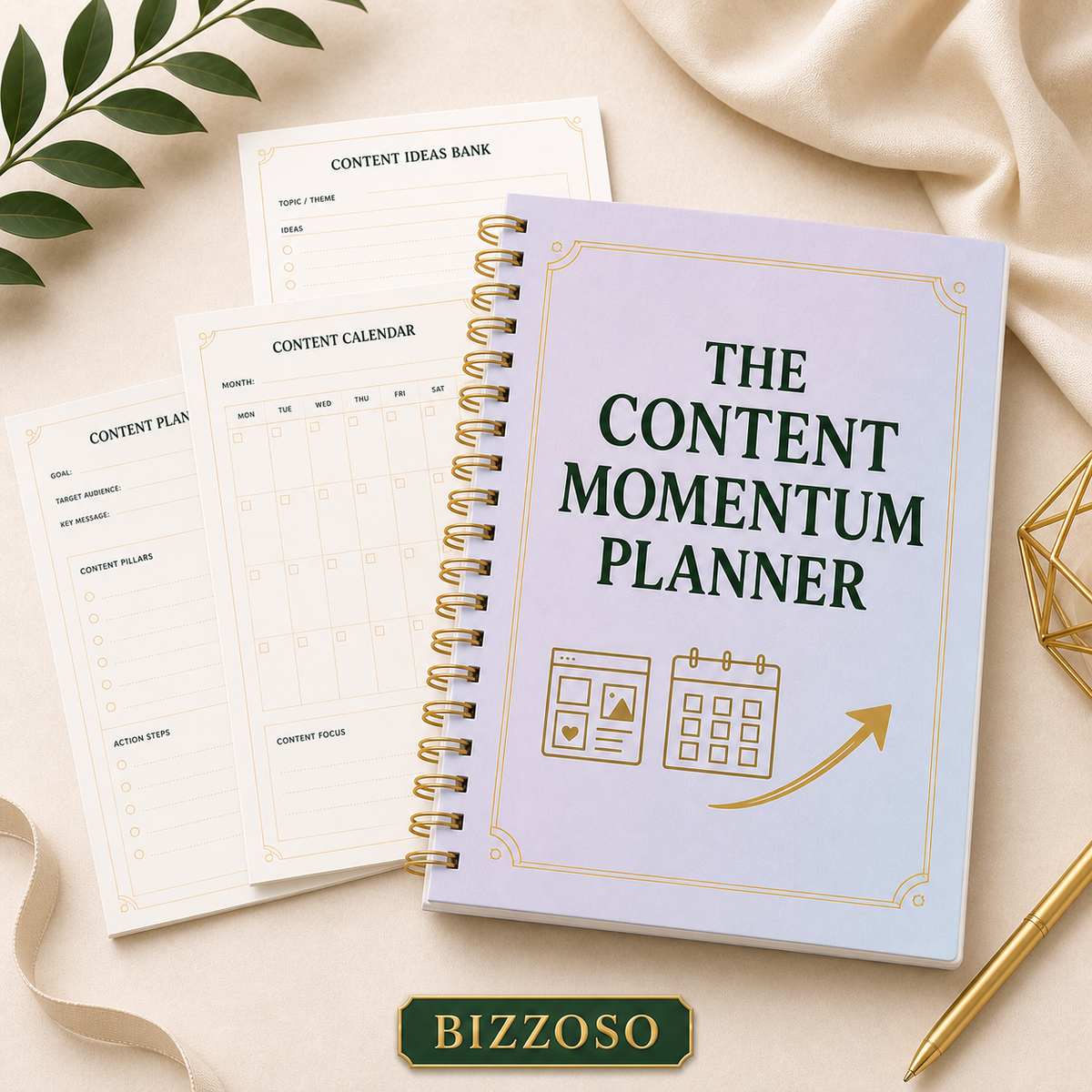 The Content Momentum Planner digital planner template
