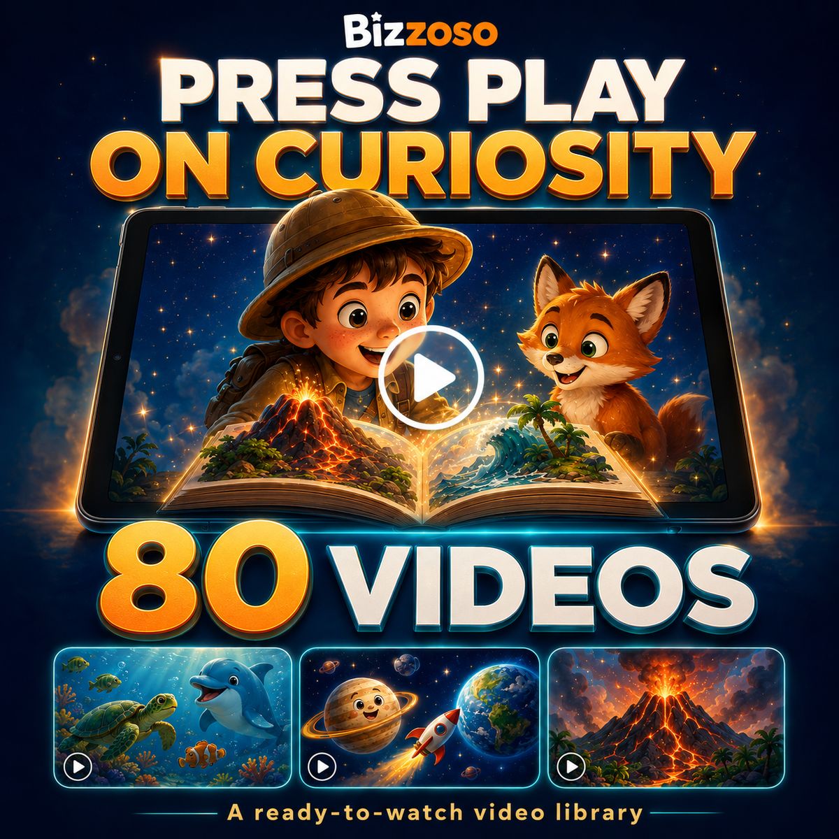Little Minds & Curious Hearts: Stories That Shape Young Minds | 128+ Interactive Stories with Resell Rights