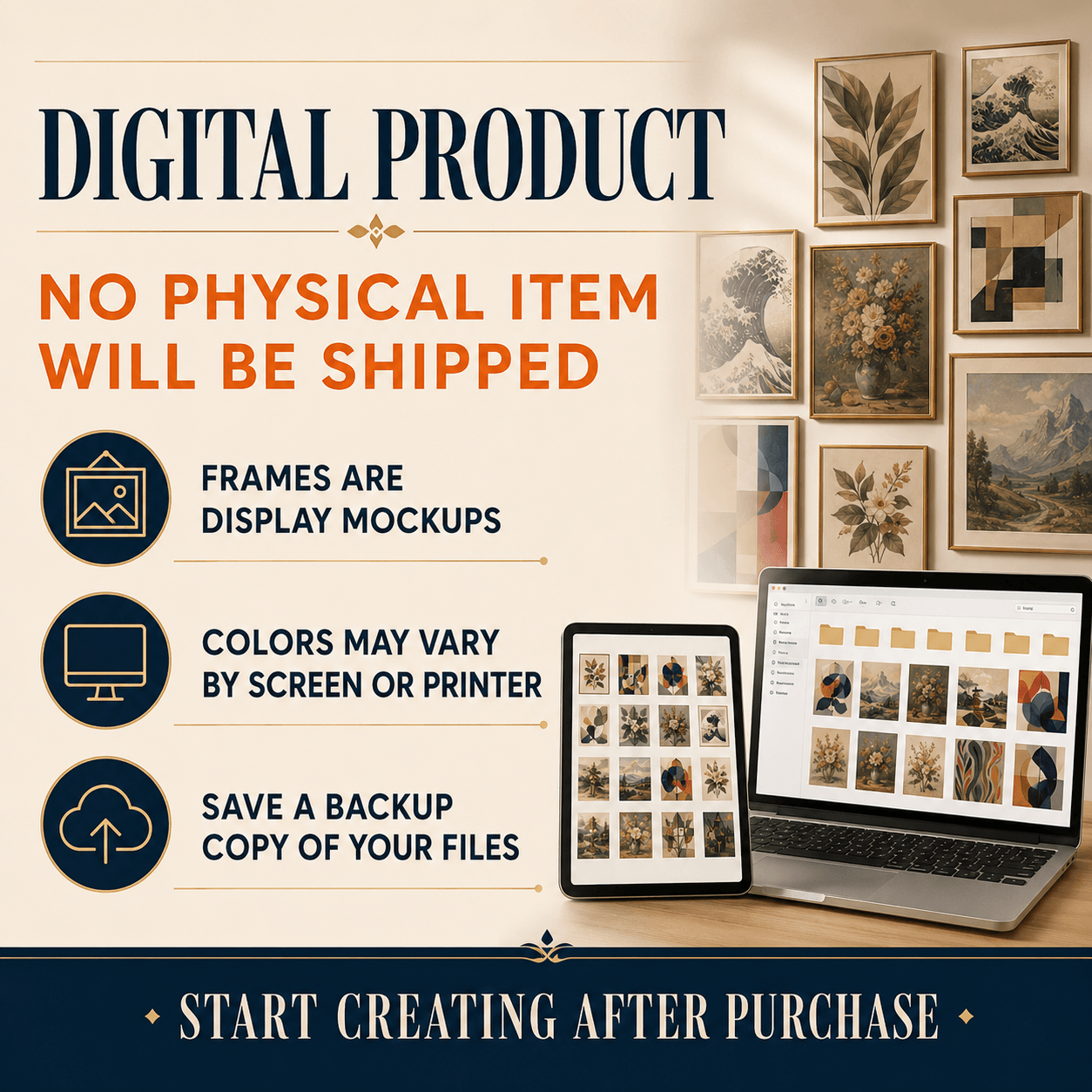 Entire Wall Art Library: Over 7600+ Digital Wall Art Prints | Resell Rights Included