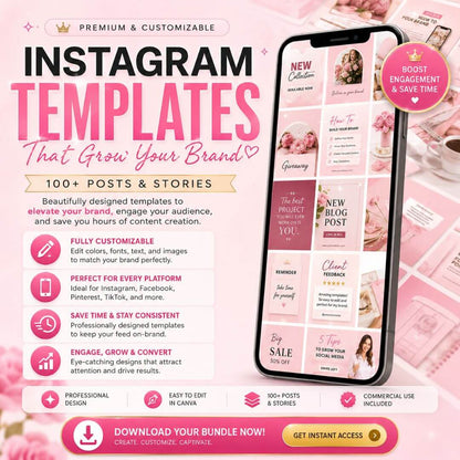 Pink Aesthetic Content Bundle