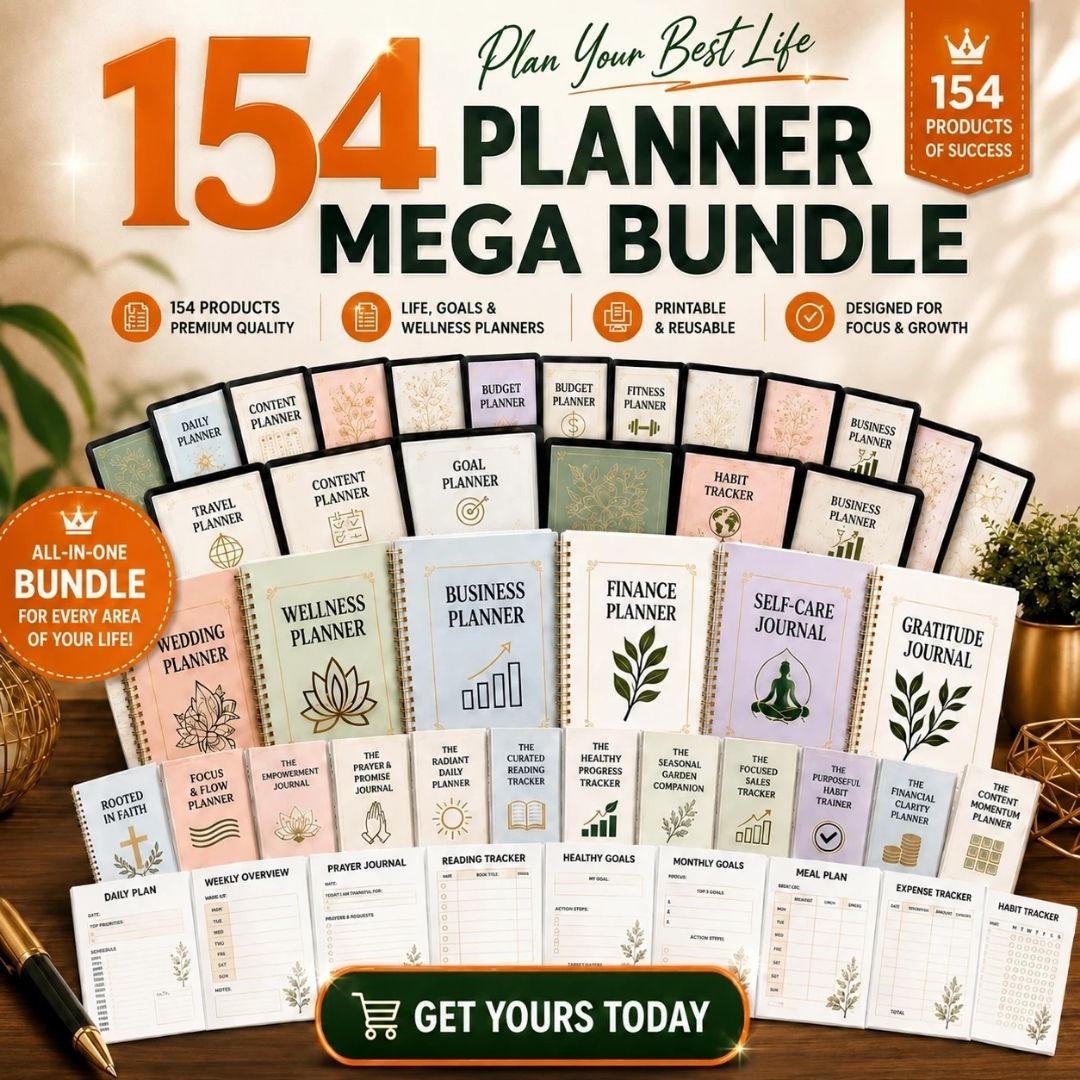 154 Planner Mega Bundle With Resell Rights