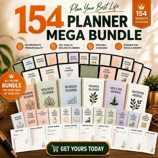 154 Planner Mega Bundle With Resell Rights