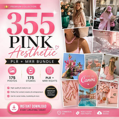 Pink Aesthetic Content Bundle