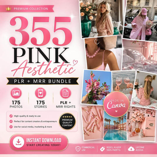 Pink Aesthetic Content Bundle