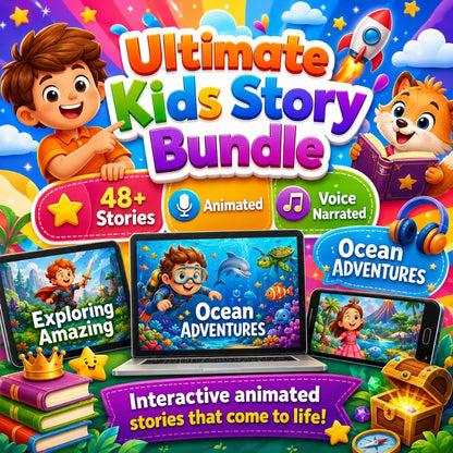 48+ Animated, Voice-Narrated Kids Stories