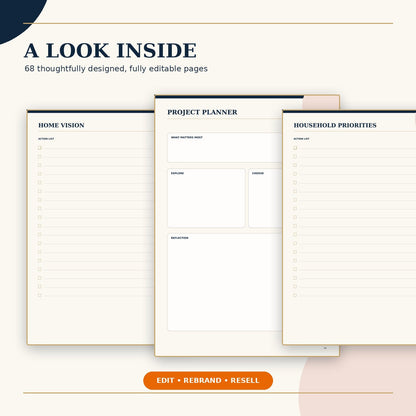 Inside pages of The Well-Run Home Command Center