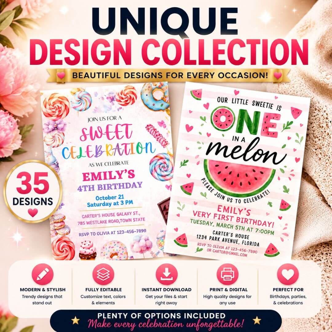 35 Birthday Invitation Templates