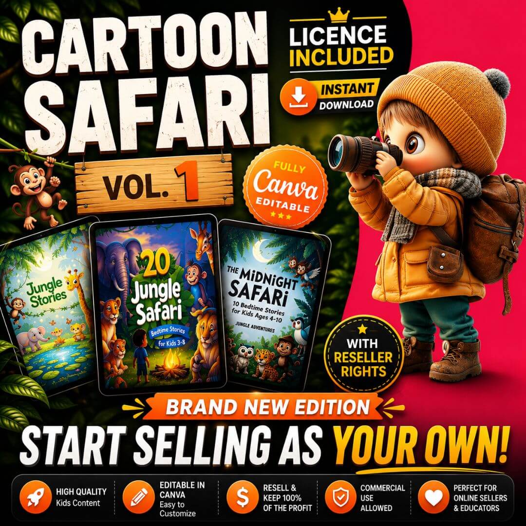 Cartoon Safari Volume One Bundle with Resell Rights