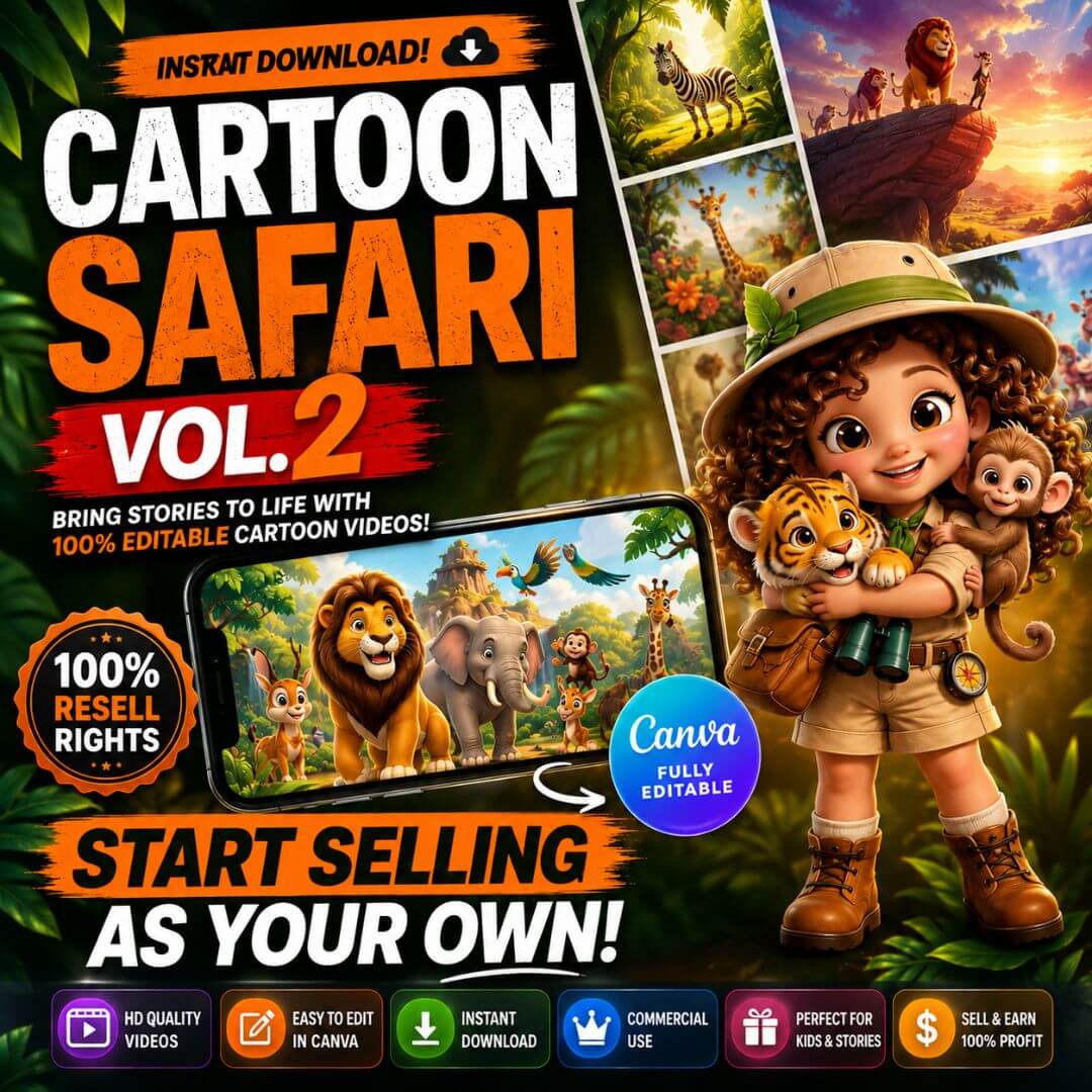 Cartoon Safari Volume Two Bundle with Resell Rights