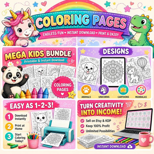 Coloring Pages with Resell Rights