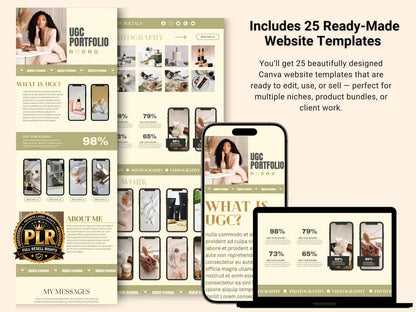 25 Melanin Canva Websites with Resell Rights