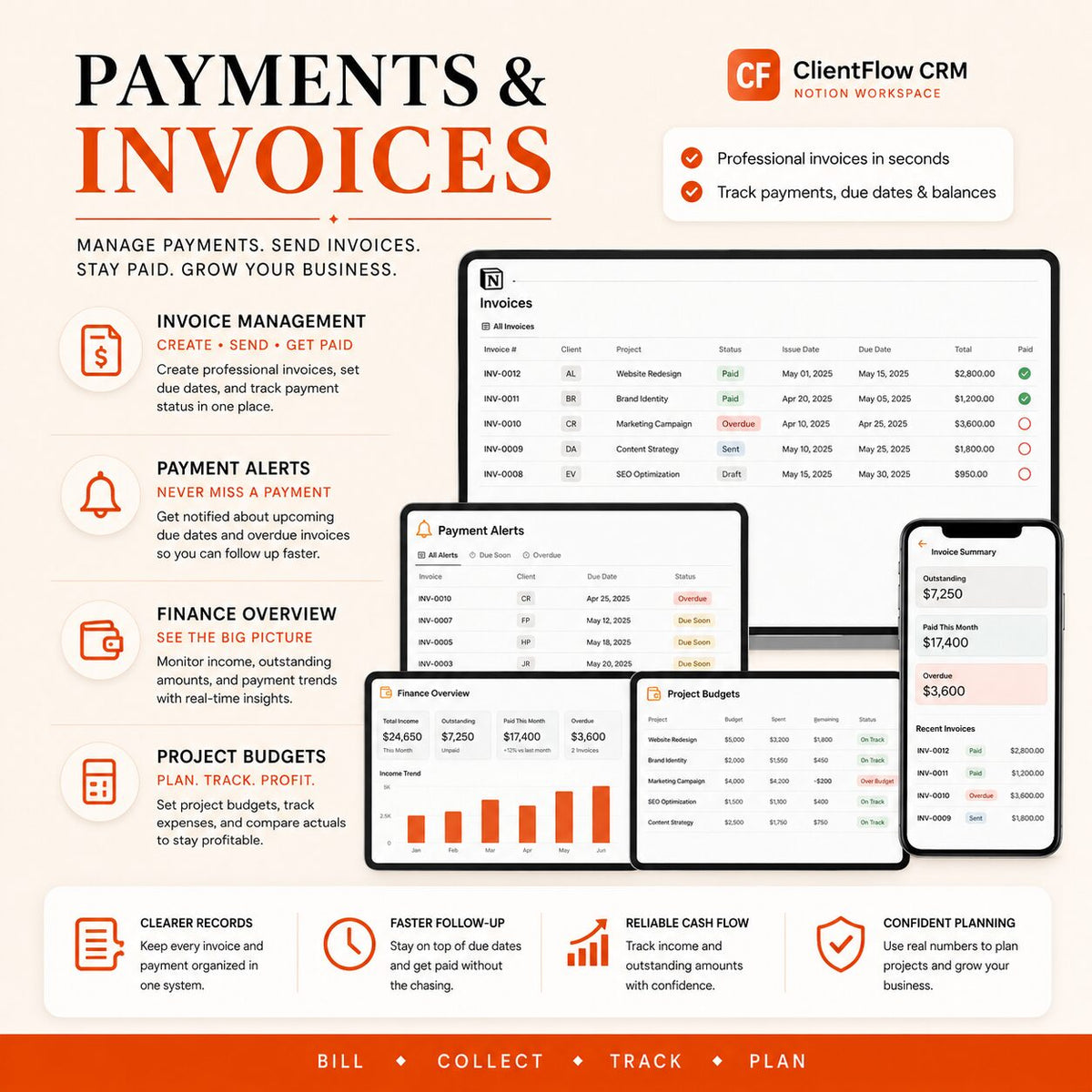 ClientFlow CRM Notion client management workspace – image 13