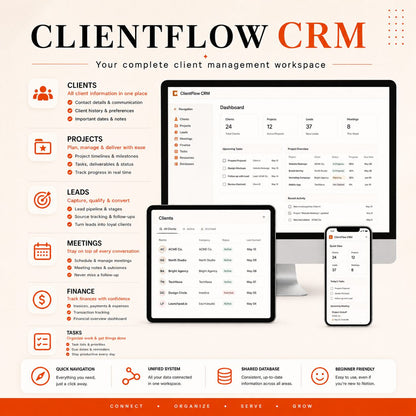 ClientFlow CRM Notion client management workspace – image 2