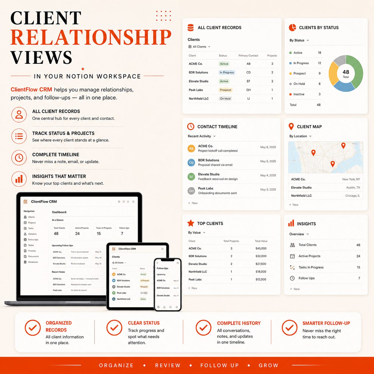 ClientFlow CRM Notion client management workspace – image 7