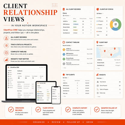 ClientFlow CRM Notion client management workspace – image 7