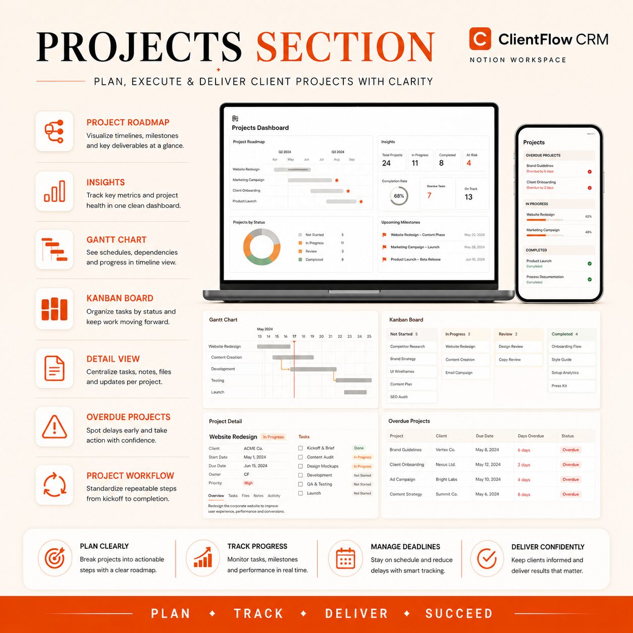 ClientFlow CRM Notion client management workspace – image 8