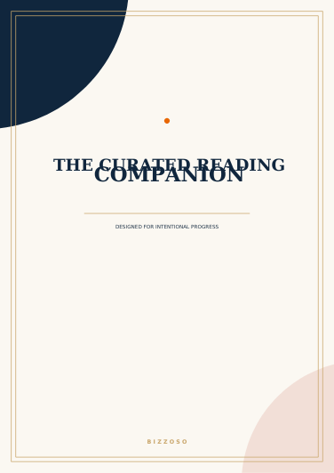 The Curated Reading Companion Canva template cover