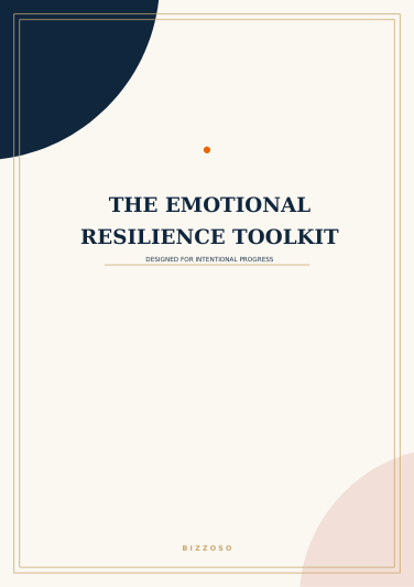 The Emotional Resilience Toolkit Canva template cover