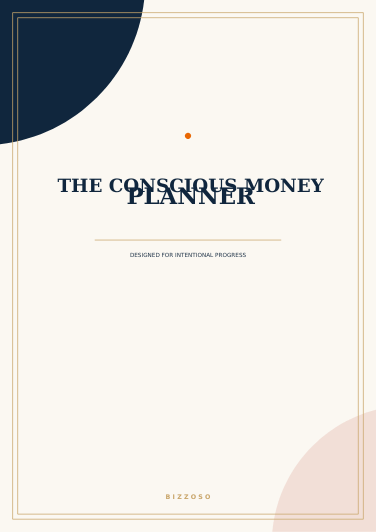 The Conscious Money Planner Canva template cover