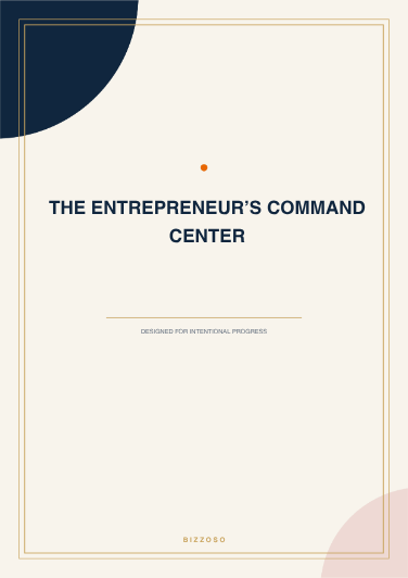 The Entrepreneur’s Command Center Canva template cover