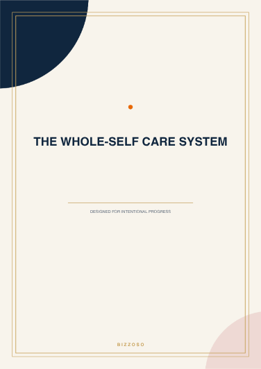 The Whole-Self Care System Canva template cover