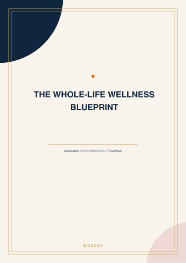 The Whole-Life Wellness Blueprint Canva template cover