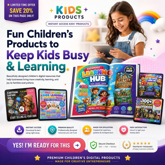 Get TWO Done-For-You Kids Stores for the Price of ONE!
