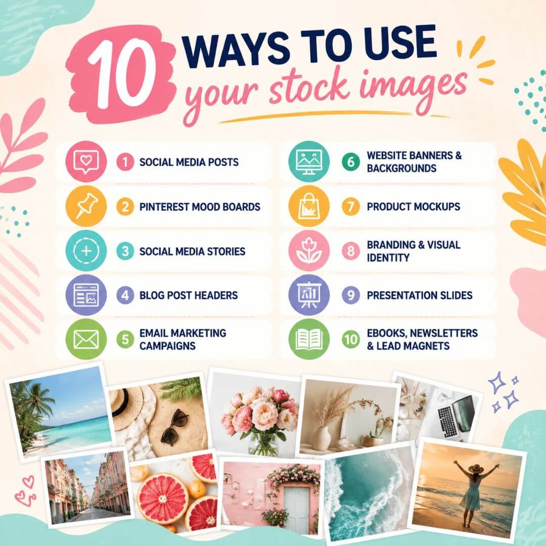 1600+ Stock Images Mega Bundle | 15 Aesthetic Collections + Bonuses (MRR & PLR)