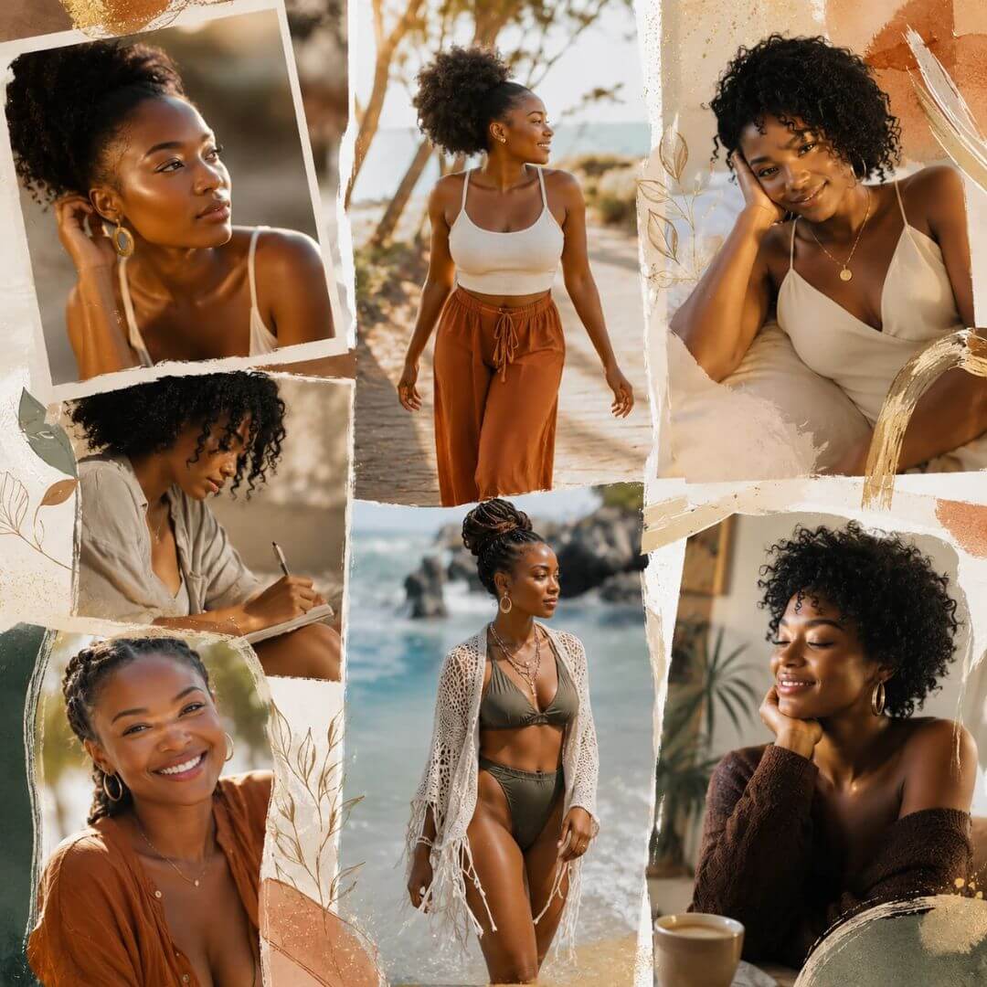 120+ Melanin Mental Health & Wellness Stock Photos Bundle