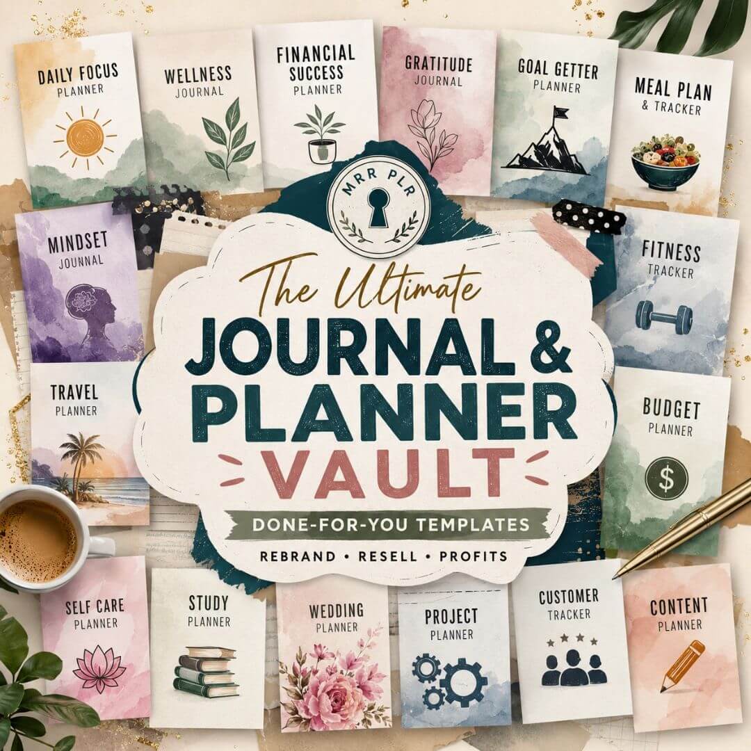 Whole Shop Journals: Planners, Journals, & Templates with Resell Rights