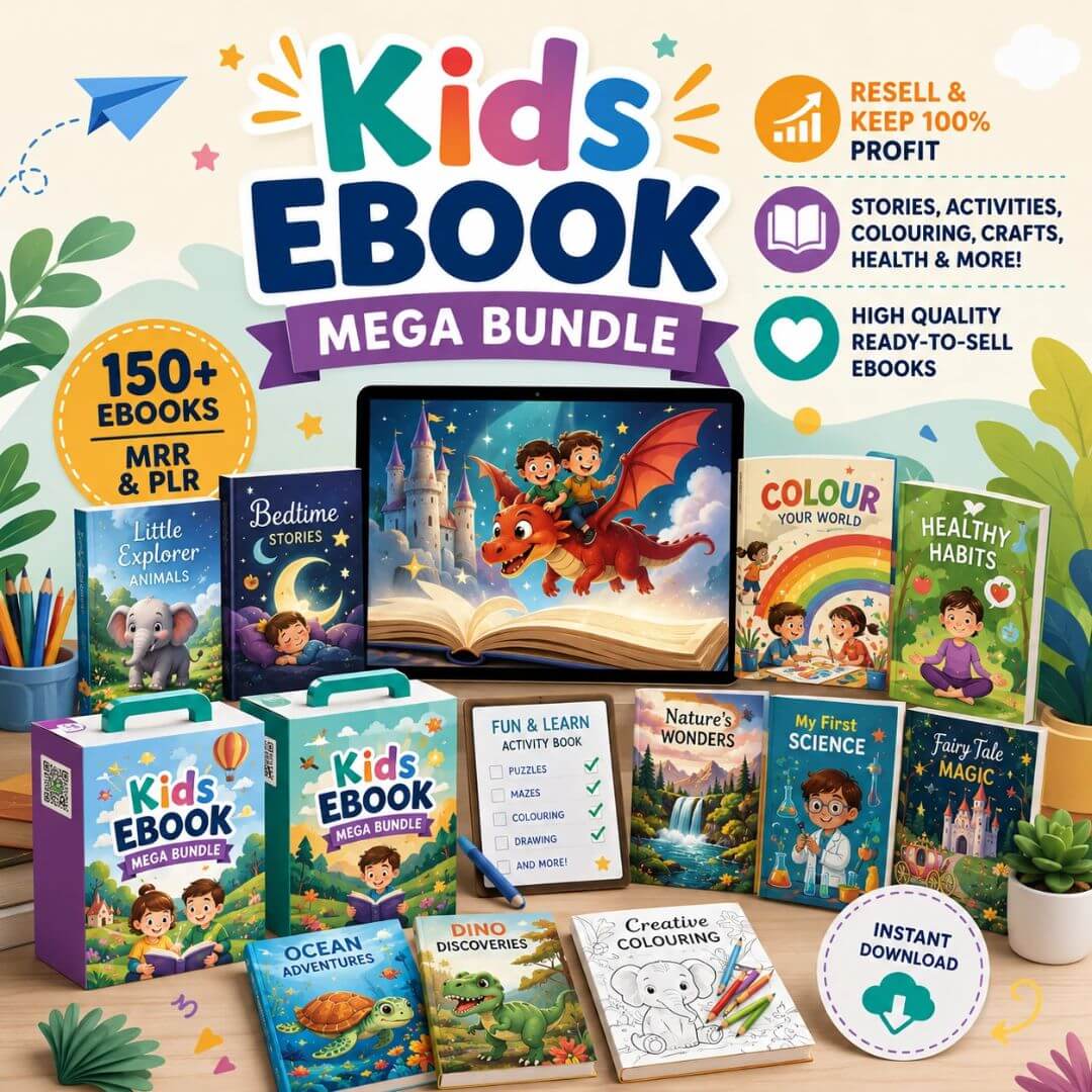 150 Children's eBook Bundle with Resell Rights