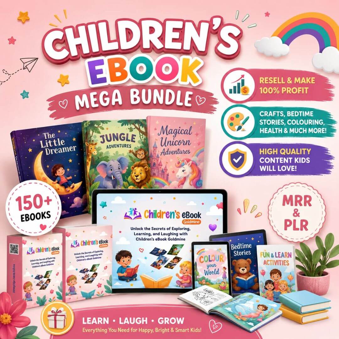 150 Children's eBook Bundle with Resell Rights