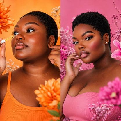 33 Plus Size Melanin Skincare Stock Photos