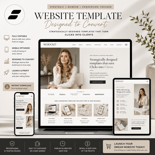 Showit Jennie Coaching Website Template