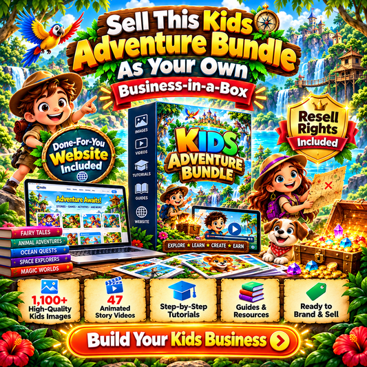 KidsQuest Adventures: Animated Kids Stories + 2 Kids Websites (Business-in-a-Box )