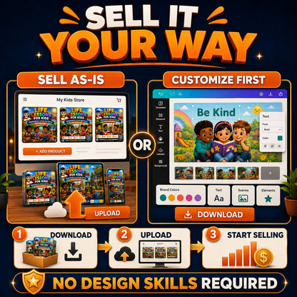 Life Lessons for Kids + Animated Kids Stories & Website (Business-in-a-Box )