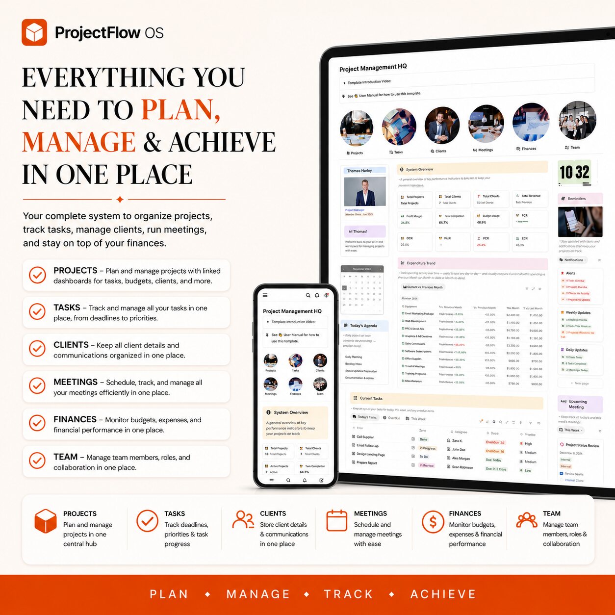 ProjectFlow OS redesigned Notion feature preview 4