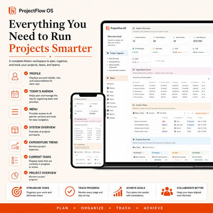 ProjectFlow OS redesigned Notion feature preview 5