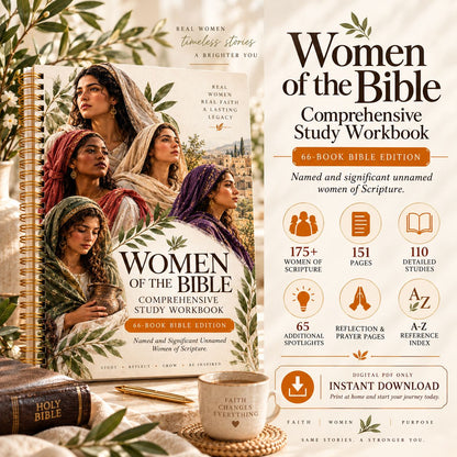 175+ Women of the Bible Comprehensive Study Workbook (Resell Rights Included)