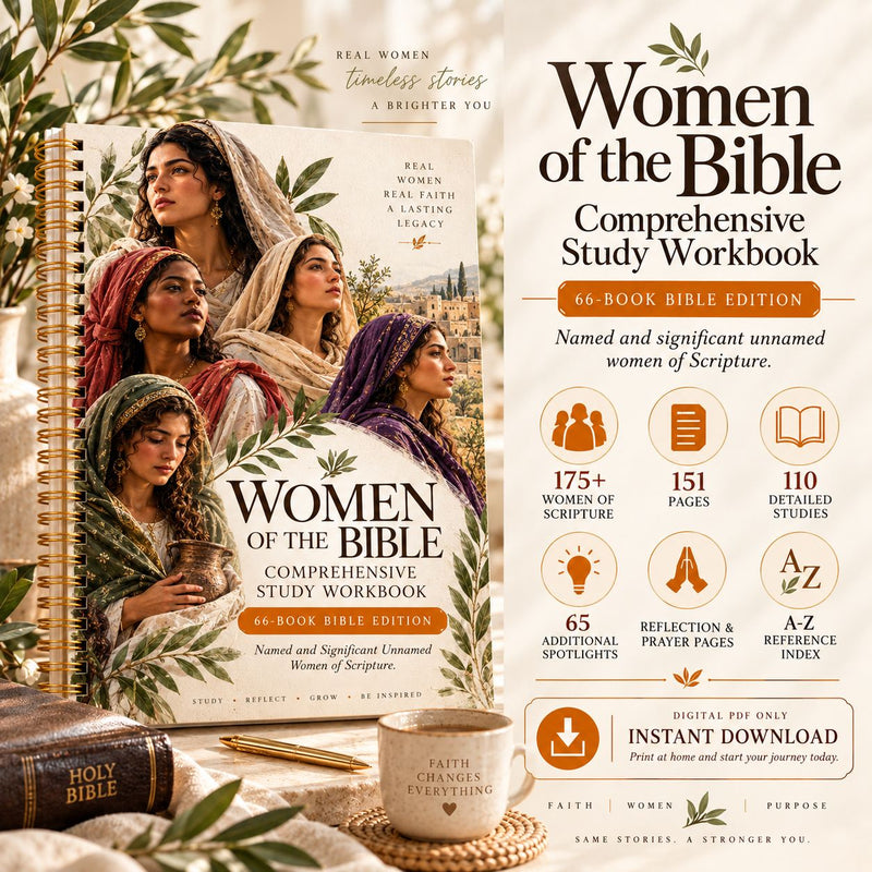 175+ Women of the Bible Comprehensive Study Workbook (Resell Rights Included)