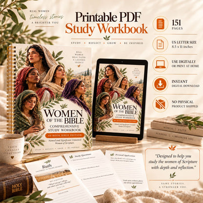 175+ Women of the Bible Comprehensive Study Workbook (Resell Rights Included)