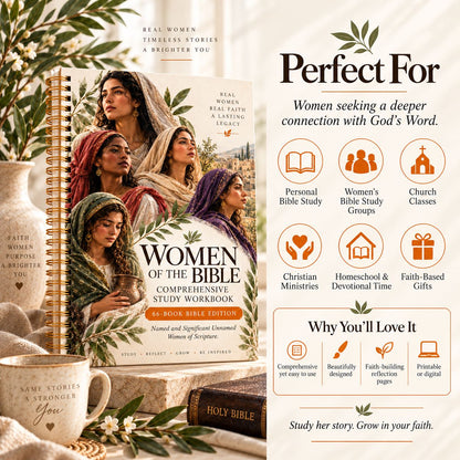 175+ Women of the Bible Comprehensive Study Workbook (Resell Rights Included)